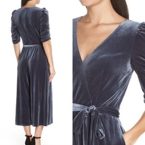 Chelsea28 Velvet Wide leg Jumpsuit